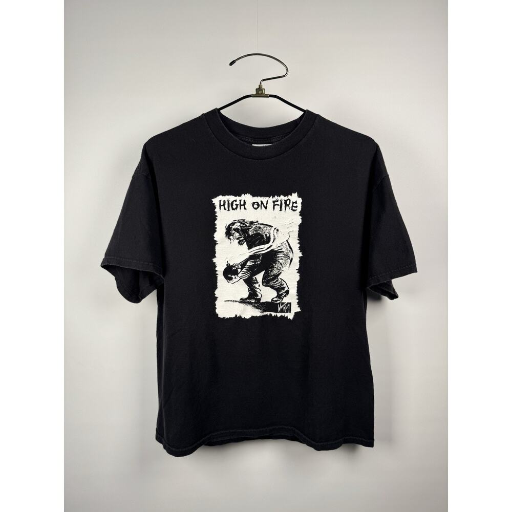 Vintage 2002 High On Fire Thieves Tour Stoner Doom Metal Matt Pike XL 23x27